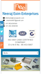 Mobile Screenshot of neerajexim.com